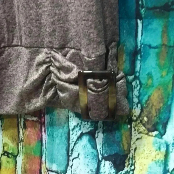 Apt 9 blouse plus size XXL dusty pink with‎ gray - Picture 2 of 7